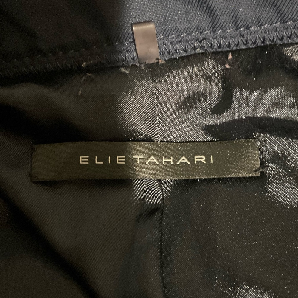 Elie Tahari Women's Navy Jacket Size Medium - Picture 6 of 12